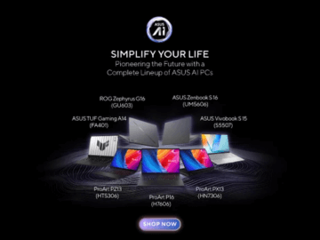 Simplify your life with ASUS AI PCs starting from RM4,299 only