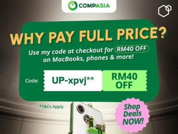 Exclusive Compasia Malaysia promo code discount RM40 on purchase of all devices
