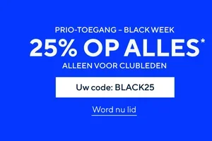 25% korting op alles? Voor leden vandaag al!  😍