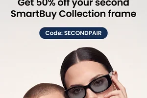 Get 50% off your second frame