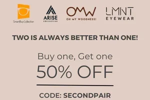Buy one frames, get one 50% off