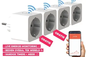 2+2 GRATIS: Slimme Stekker Met Energiemonitor ⚡️ / LED Waxinelichtjes 24+24 Gratis / Anti-Vries Voorruitscherm 1+1 / Voetmassage Apparaat / Vogelvoermix