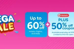 🔥 Mega Sale Starts NOW, Up to 60% OFF Hotels, Flights & Activities! 🎉