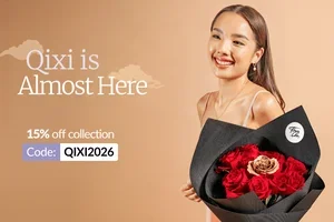 15% off 💘 Qixi is next week