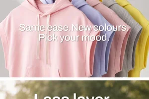 Too hot for a hoodie?