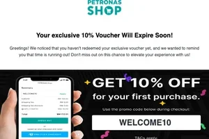 Your exclusive 10% off voucher will expire soon! ⏰