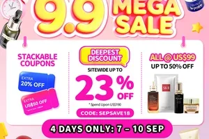 ⚡DEEPEST DISCOUNT— 4 Days Only!⚡9.9 MEGA SALE: Up to 23 Off Sitewide! 💗Premium Bestsellers at Only US$99😍