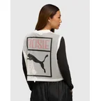 x ROSÉ Relaxed Mesh Top