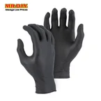(MR.DIY) TOP GLOVE Nitrile Gloves Black 100 pcs (Size S,M,L)