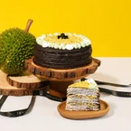 24K Musang King Durian Crepe Cake