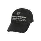 Vintage Embroidery Ball Cap - Black