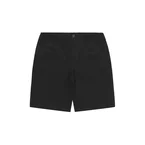 Label Cotton Chino Shorts - Black