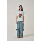 W Vintage Heart Graphic T-Shirt