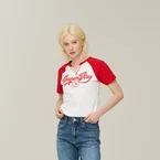 W Cap Sleeve T-Shirt