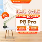 Corvan P8 Pro PowerScrub: Dual-Speed Scrubbing, Multiple Pads & Brushes