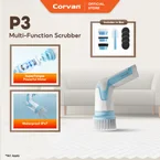 Corvan Cordless Power Scrubber Bathroom Scrubber P3