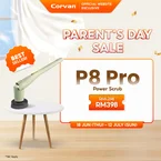 Corvan P8 Pro PowerScrub: Dual-Speed Scrubbing, Multiple Pads & Brushes
