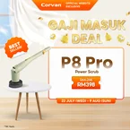 Corvan P8 Pro PowerScrub: Dual-Speed Scrubbing, Multiple Pads & Brushes