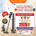 Corvan X8V Self Clean 2-in-1 Vacuum and Sterilize | Auto Clean Station