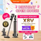 Corvan X8V Self Clean 2-in-1 Vacuum and Sterilize | Auto Clean Station