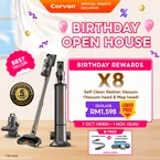 Corvan X8 Self Clean 4-in-1 Mop, Vacuum, Steam and Sterilize | All-In-One Auto Clean Station