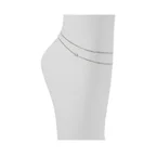 Alabrinna Women Anklet - Silver/Clear Multi