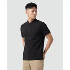 Men Mandarin Collar Slim Fit Polo Tee