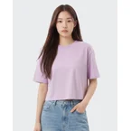 Women Basic Boxy Crop Tee