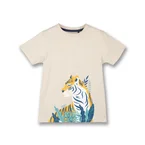 Poney Boys Light Grey Jungle Trekking Tiger Short Sleeve Tee