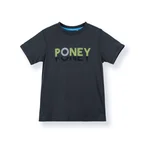 Poney Boys Dark Grey Fade Poney Logo Tee