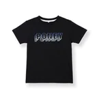 Black Print Logo Sleeve Tee