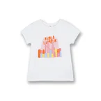 Poney Girls White Kuala Lumpur Short Sleeve Tee