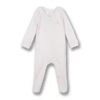Poney Baby Girls Chloe Long Sleeve Sleepsuit with 2-Way Zipper & Booties