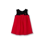 Poney Baby Girls Red Stunning Contrast Sleeveless Dress