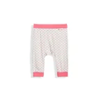 Poney Essential Scaly All-over prints ribbed waist long pants