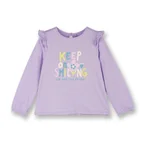 Poney Girls Purple Keep On Smiling Long Sleeve Tee