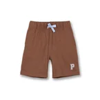 Poney Boys Brown Basic Logo Bermuda