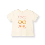 Poney Girls Beige Sunny Shades Short Sleeve Tee