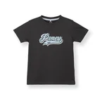 Poney Boys Authentic Dark Grey Logo Short Sleeve Tee