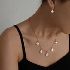 Luna Petal Cascade Set - Necklace & Earings
