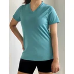 Pique Women V-Neck Tee