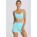 Soft Active Mini Shorts in Aqua