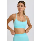 Soft Active Cross-Back Sports Bra in Aqua
