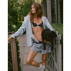 OVERSLEPT by Aerie Around Town Seersucker Boxer