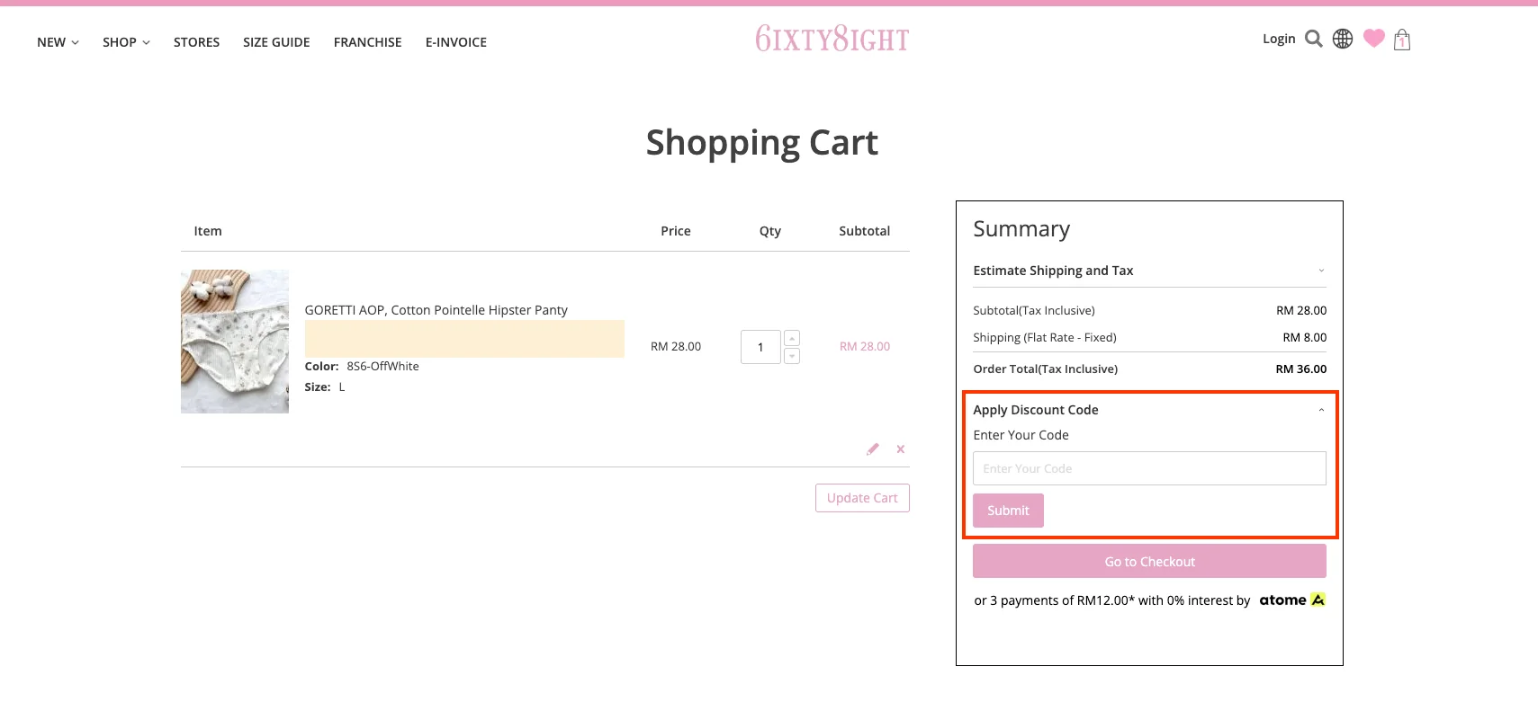 How to use a working coupon code? - 6IXTY8IGHT