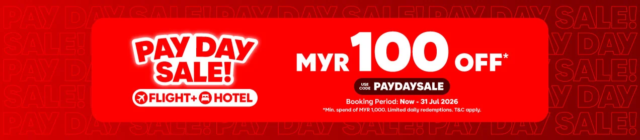Proof of coupon - AirAsia - AirAsia promo code: [[Min MYR100]] flight + hotel bookings