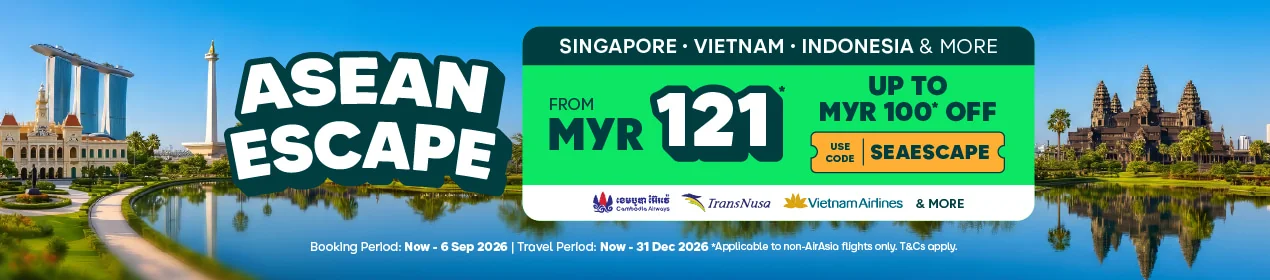 Proof of coupon - AirAsia - AirAsia promo code: [[up to RM100 off]] on non-AirAsia flights to Singapore, Vietnam Indonesia