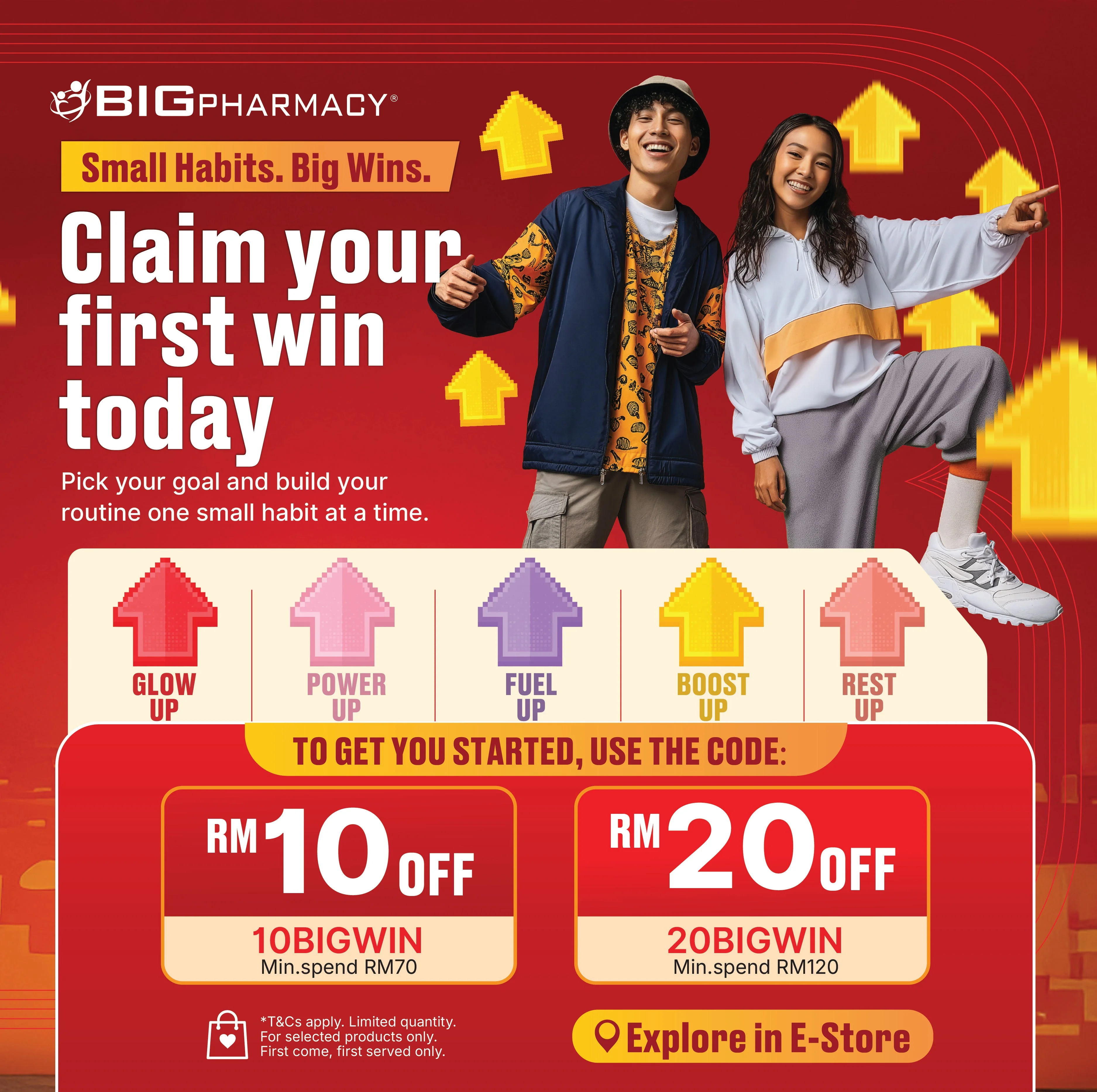 Proof of coupon - Big Pharmacy - Big Pharmacy promo: [[RM10 off]] on purchases RM70 and above