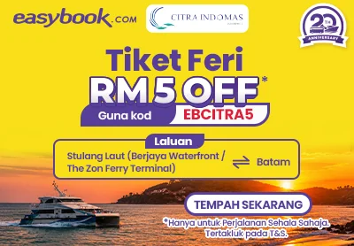 Proof of coupon - Easybook - Easybook promo code: [[RM5 off]] Stulang Laut Batam ferry