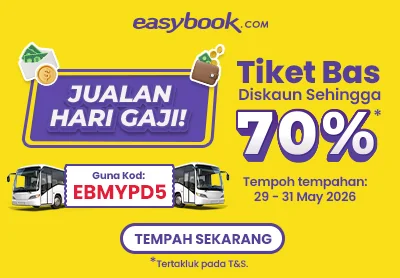 Proof of coupon - Easybook - Easybook promo code: [[RM5 off]] bus and ferry bookings